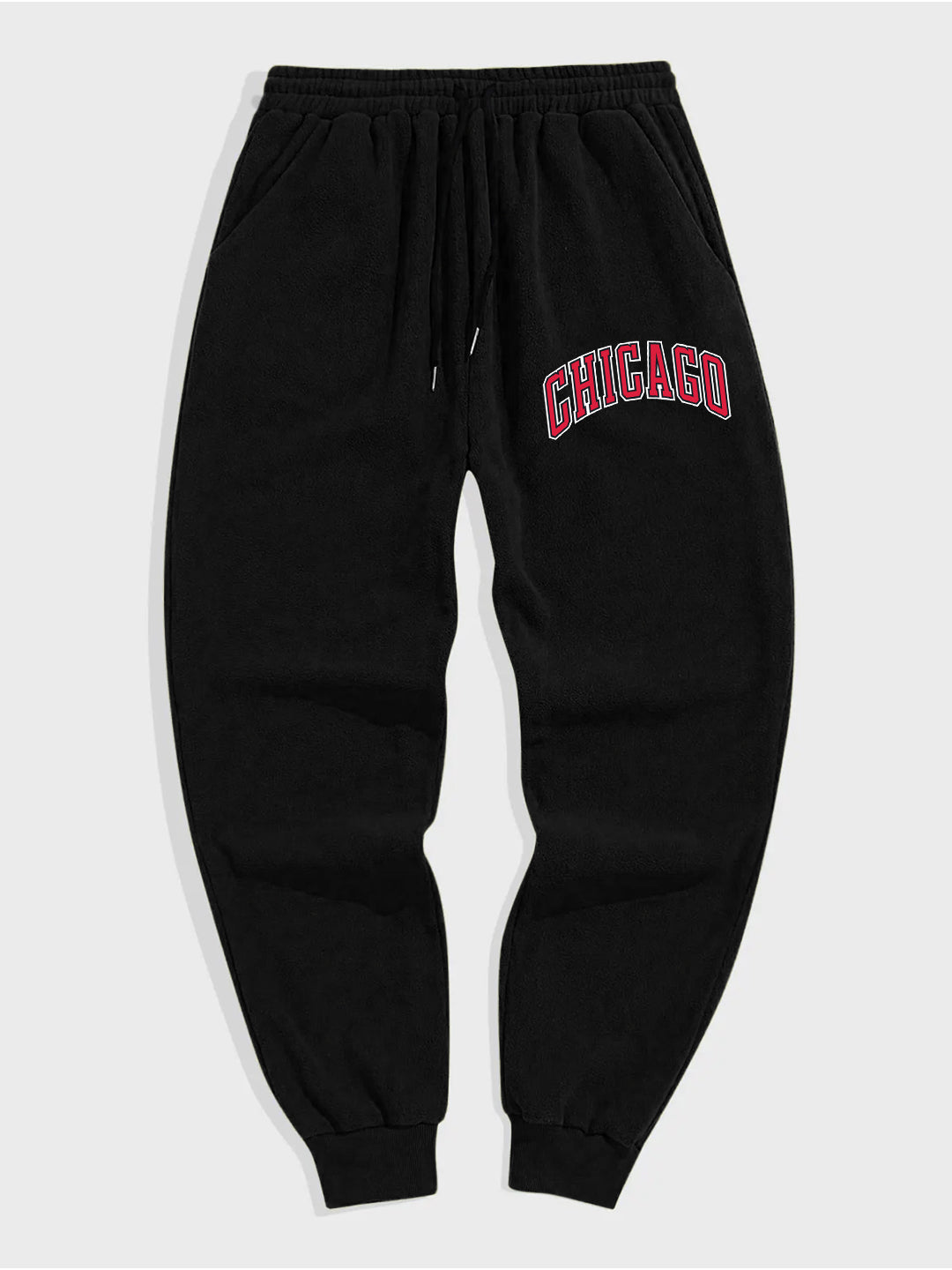 Chicago USA Printed Heavy Fleece Trouser / Jogger Pant