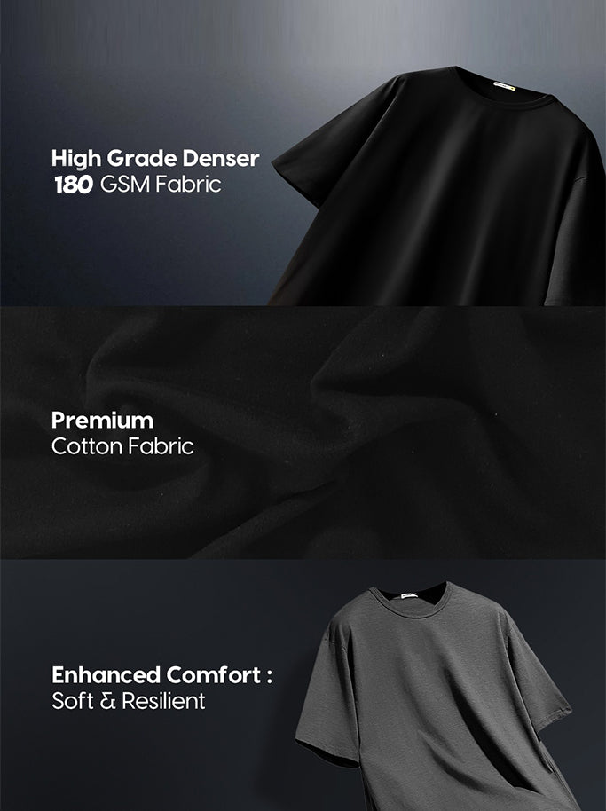 Men's 99 Oversized Black Graphic Tee