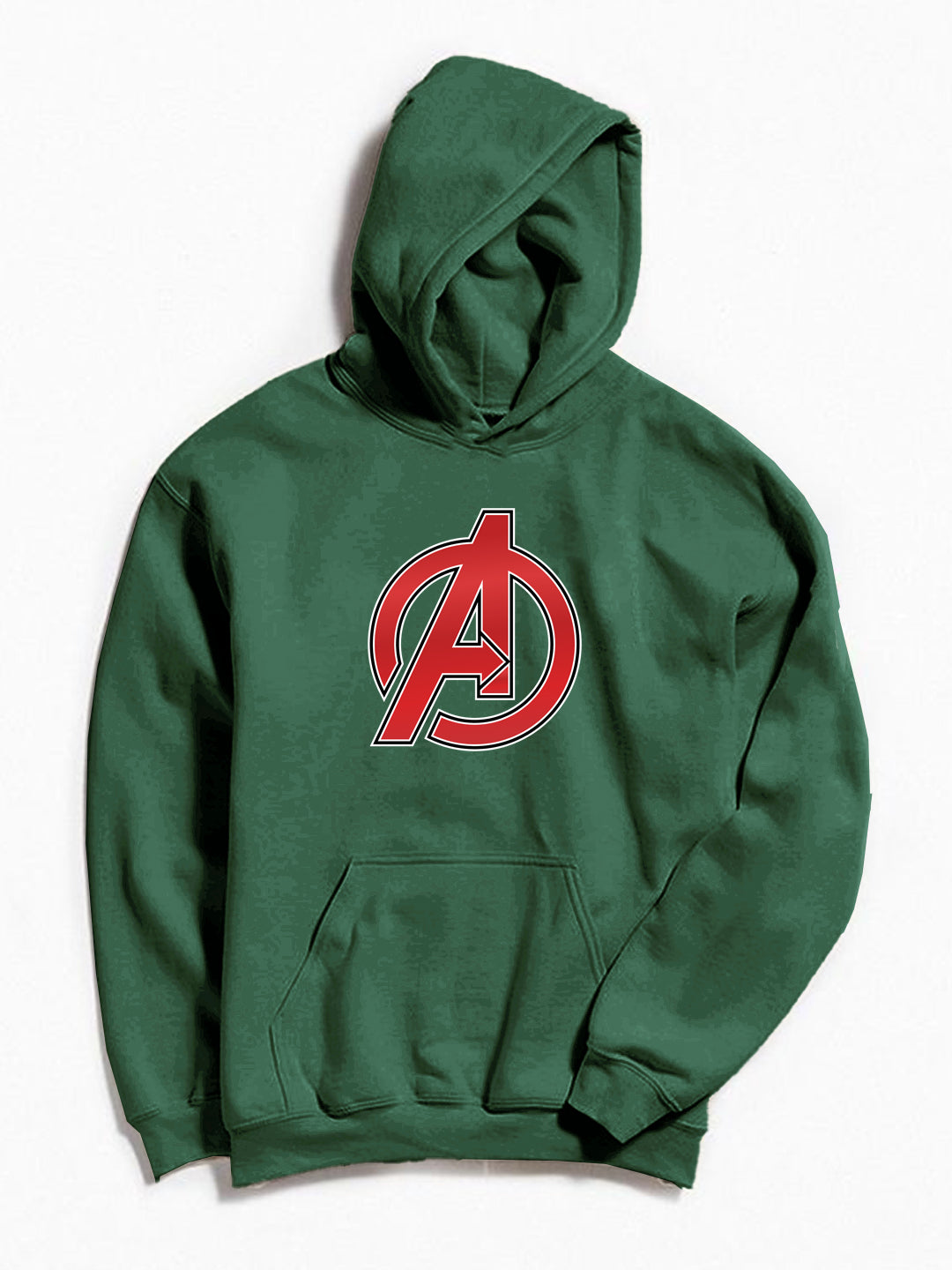 Oversized Avengers Heavy Fleece Printed Hoodie