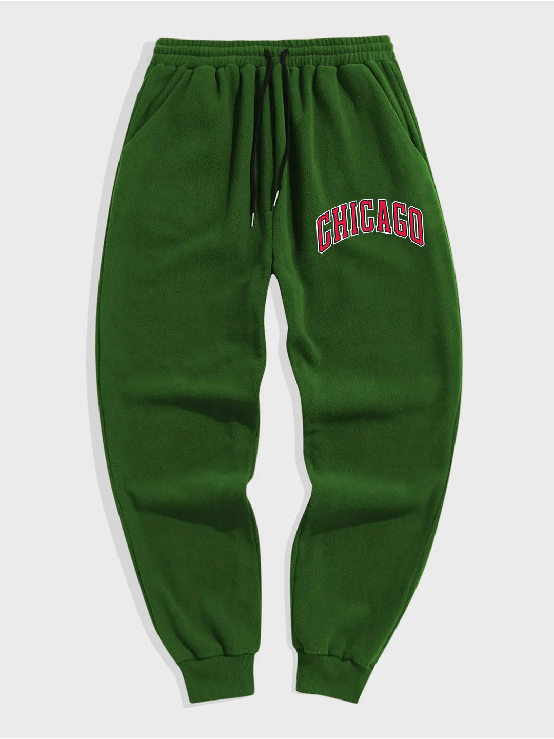 Chicago USA Printed Heavy Fleece Trouser / Jogger Pant