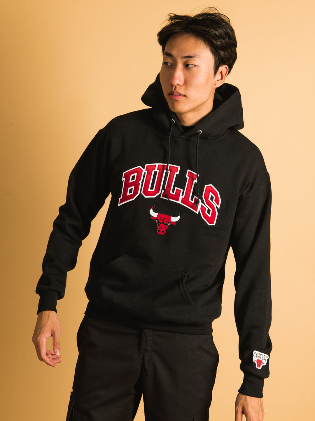 Oversized Bulls Heavy Fleece Printed Hoodie