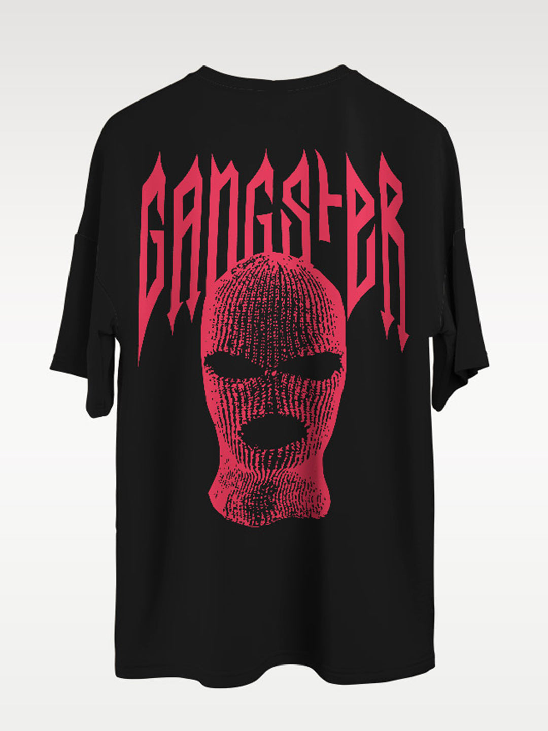 Men's Gangster'S Look Oversized Graphic Tee