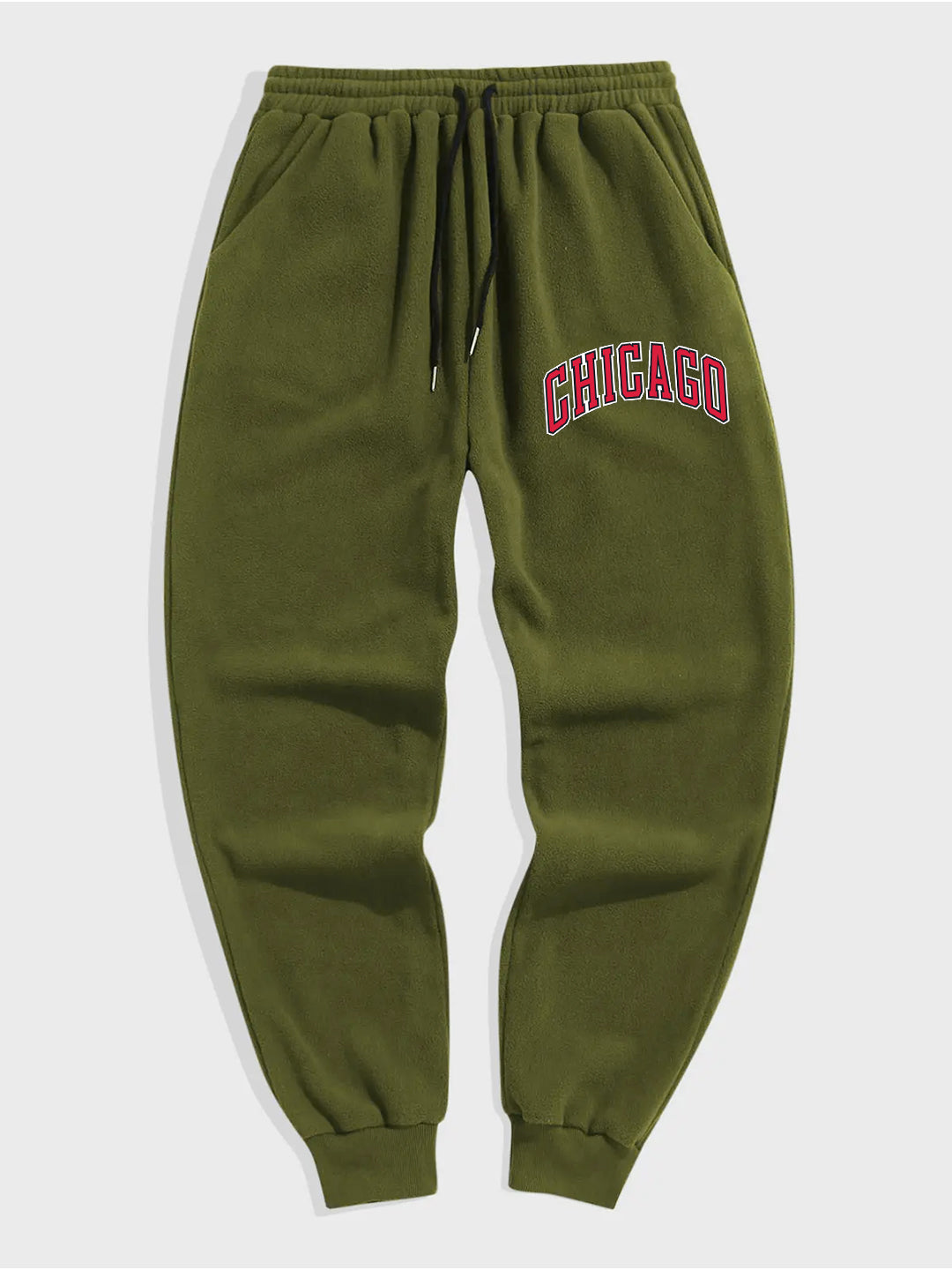 Chicago USA Printed Heavy Fleece Trouser / Jogger Pant