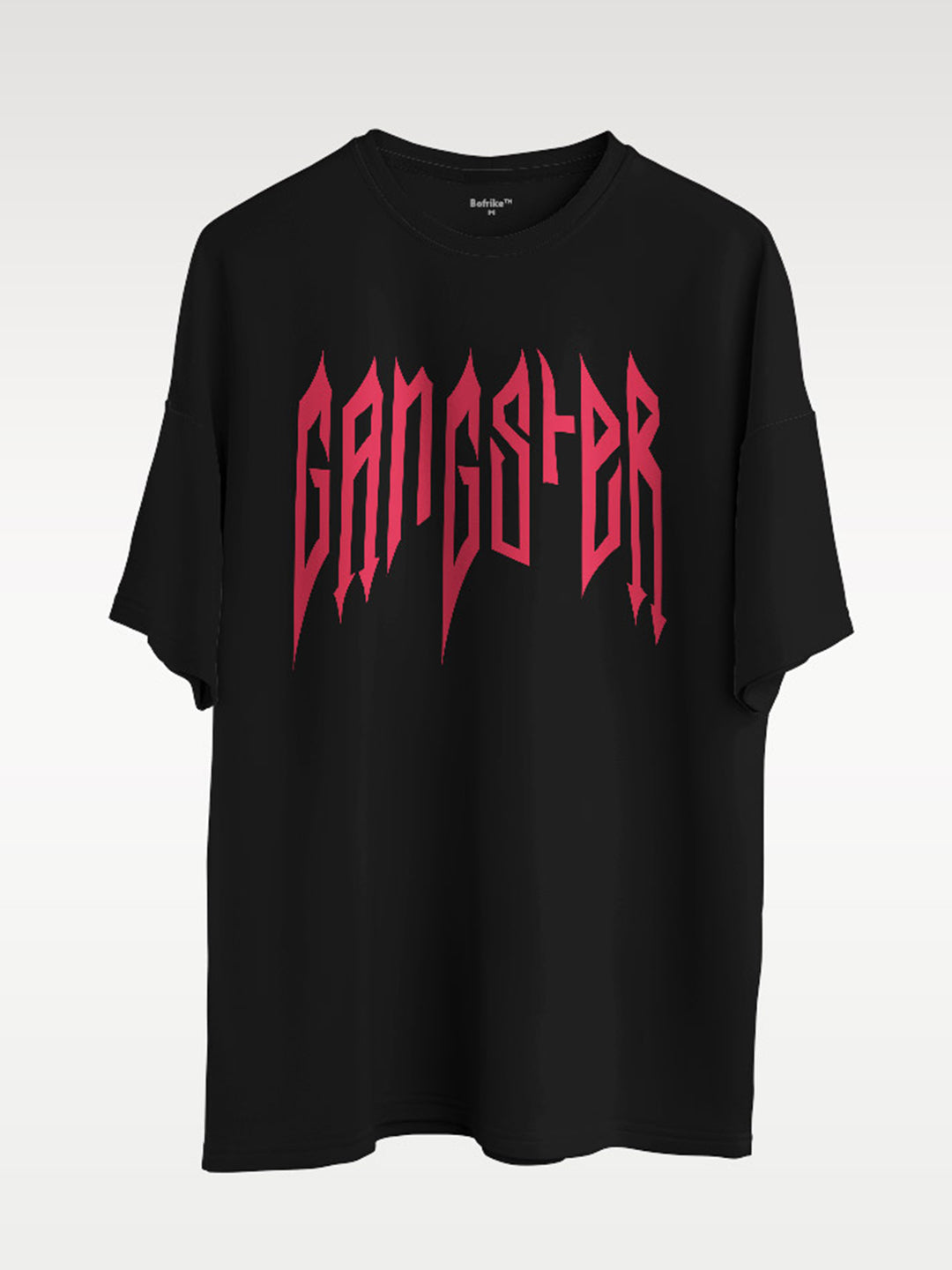 Men's Gangster'S Look Oversized Graphic Tee