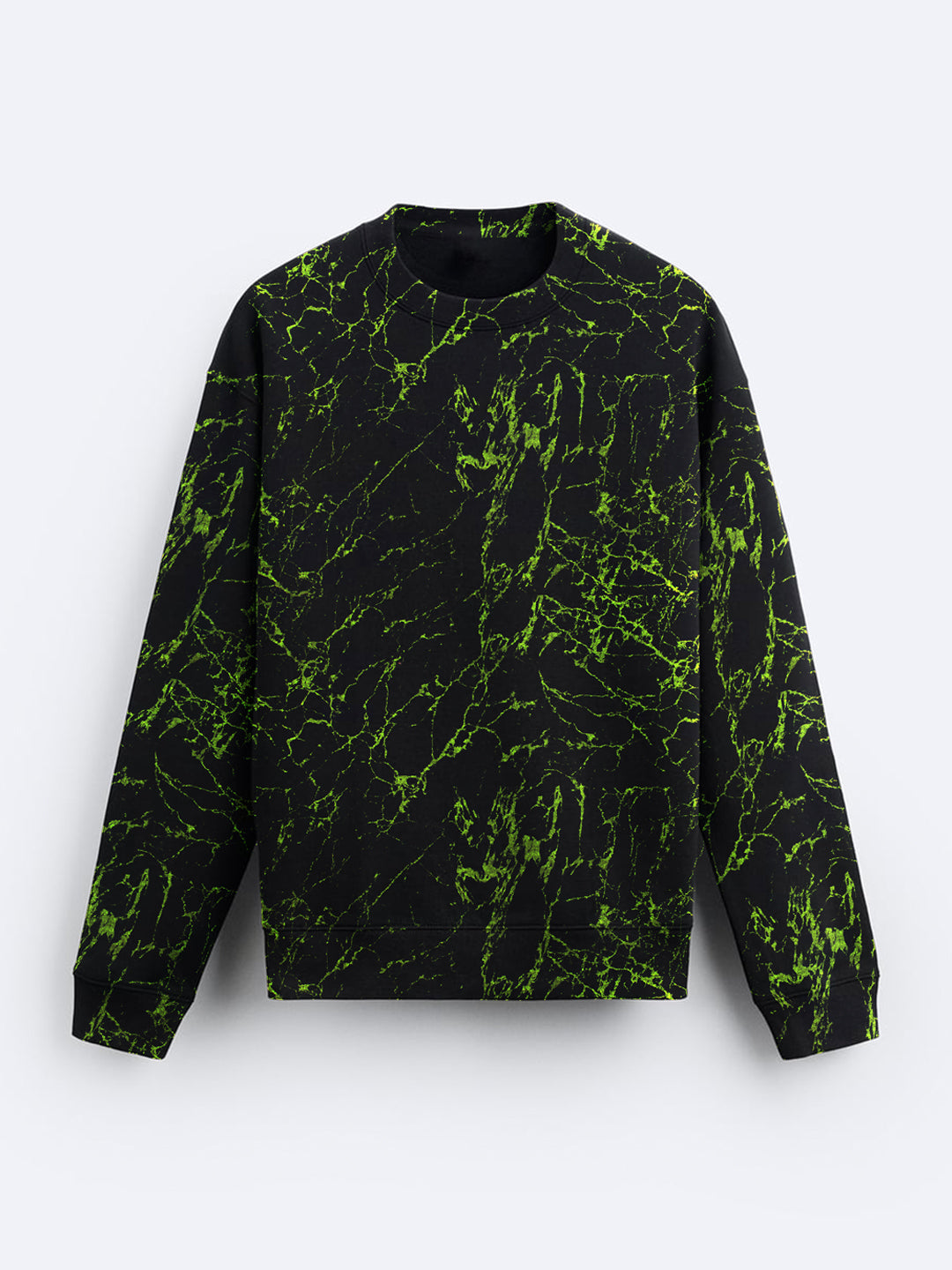 Men's All Over Thunder Self Printed Sweatshirt
