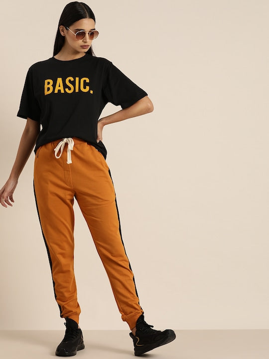 Women's  Basic Print Oversized Graphic Cotton Tee